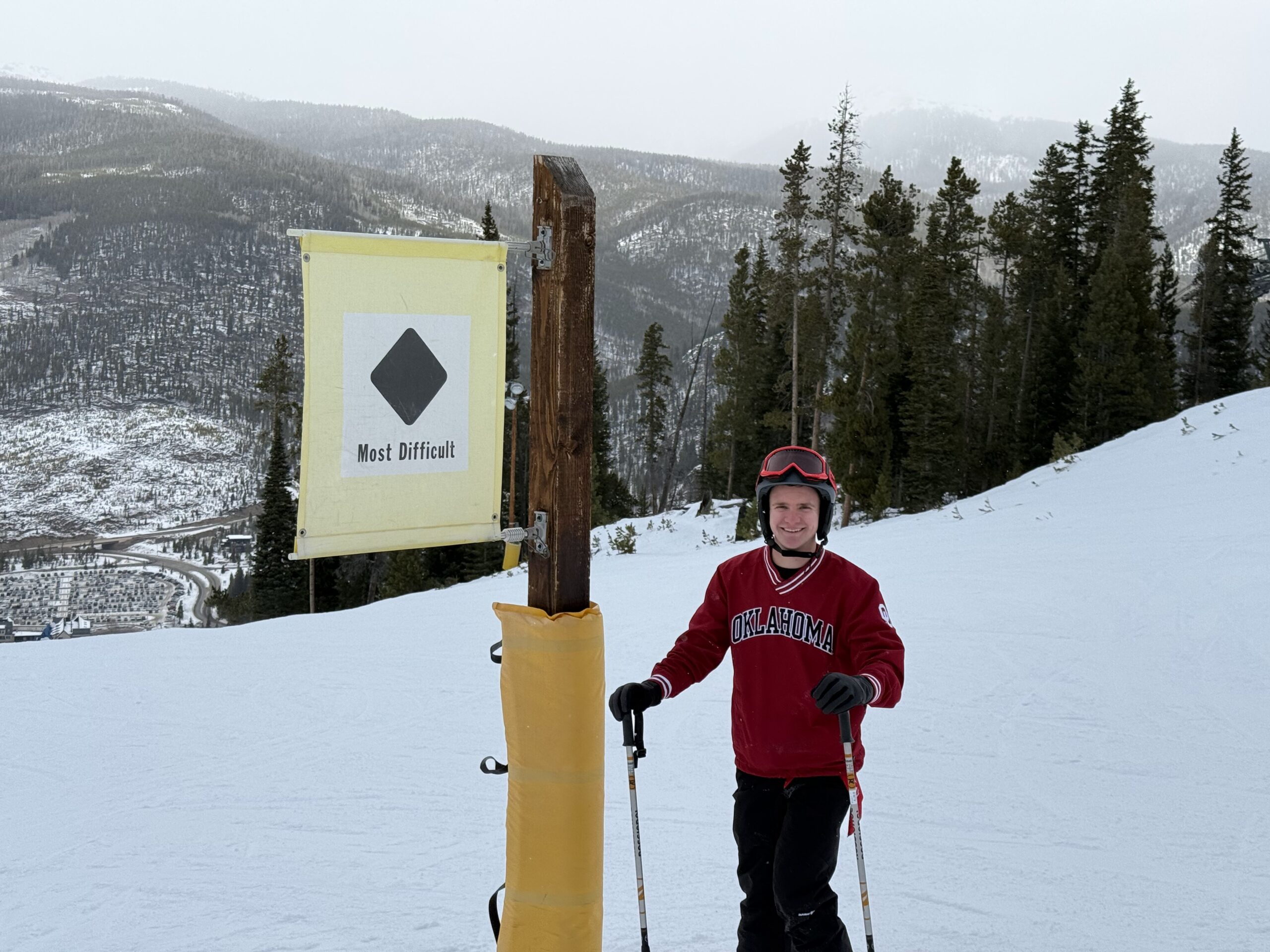 Carson's first black diamond run